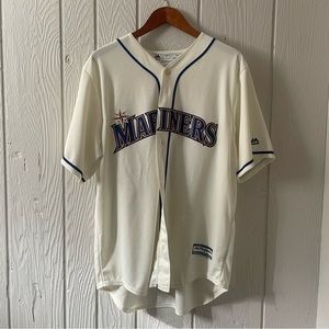 Authentic Majestic Seattle Mariners Sunday Cream Jersey (LIKE NEW)